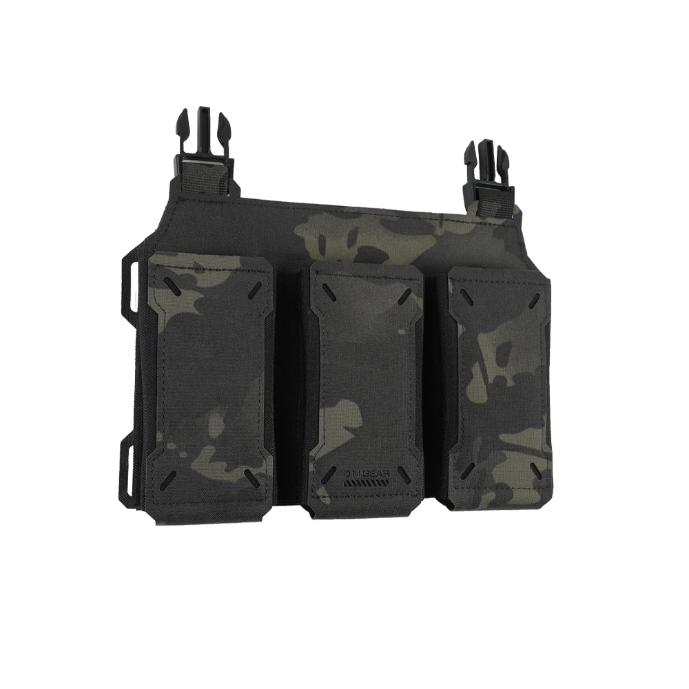 DMGear-bolsa táctica Triple para revistas, portador Molle de liberación rápida, chaleco táctico Airsoft, accesorios de caza para acampar al aire libre - imagen 2