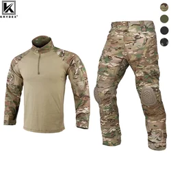KRYDEX-uniforme de combate camuflaje Gen4, camisa y pantalones tácticos caza para hombre, Kit traje, ropa exterior verde Ranger