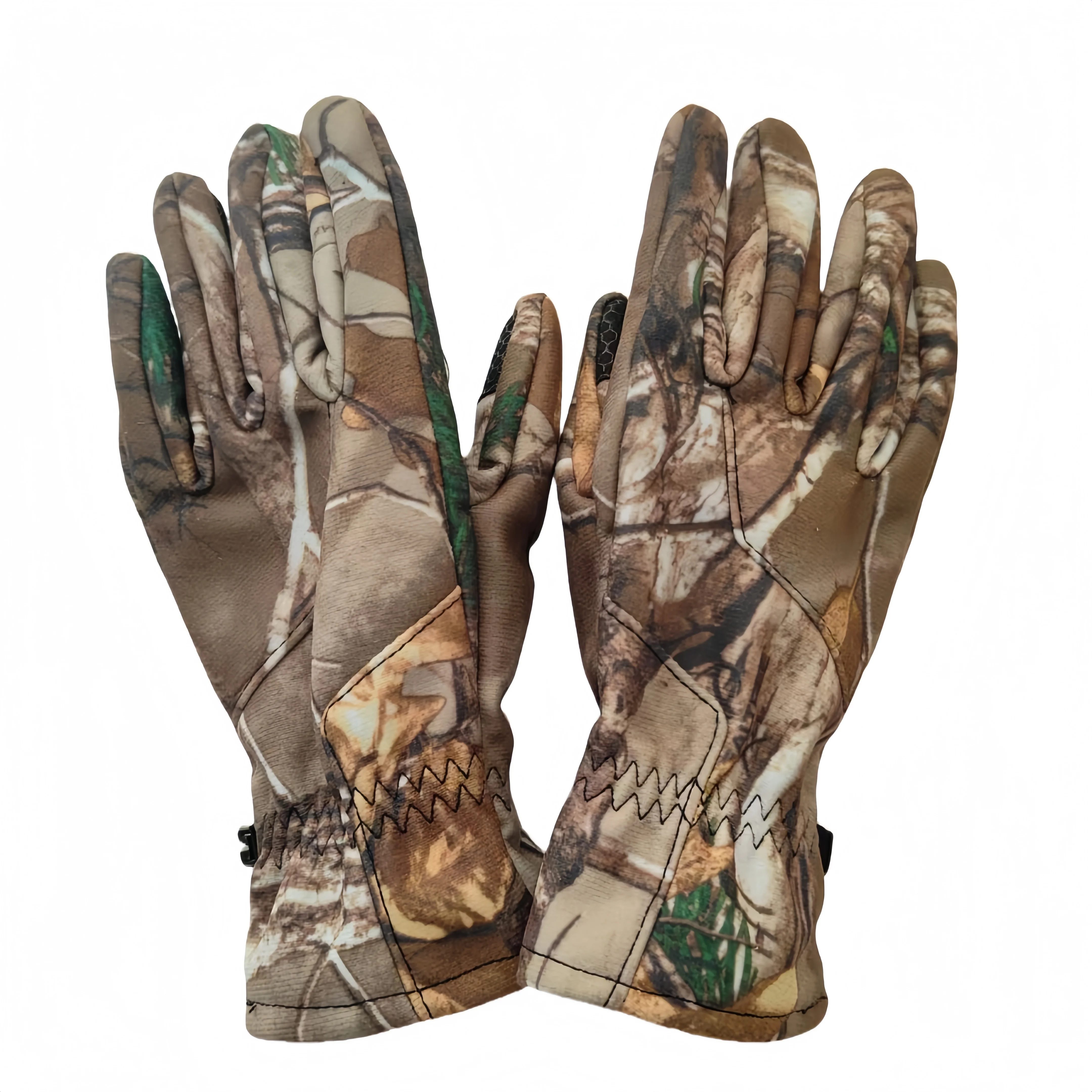 Guantes de camuflaje biomiméticos cálidos e impermeables de invierno y otoño: guantes de tiro con arco, fotografía, caza y exteriores - imagen 3