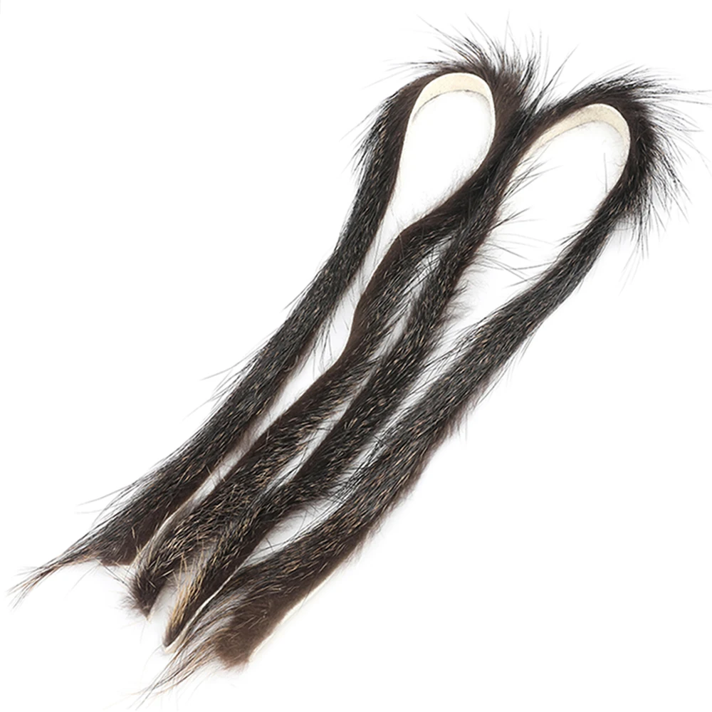 Estabilizador de cuerda de arco para tiro con arco, amortiguador de piel de castor de 44cm, absorción de impacto, silenciador de cuerda de arco recurvo compuesto, accesorios de tiro, 1 par - imagen 5