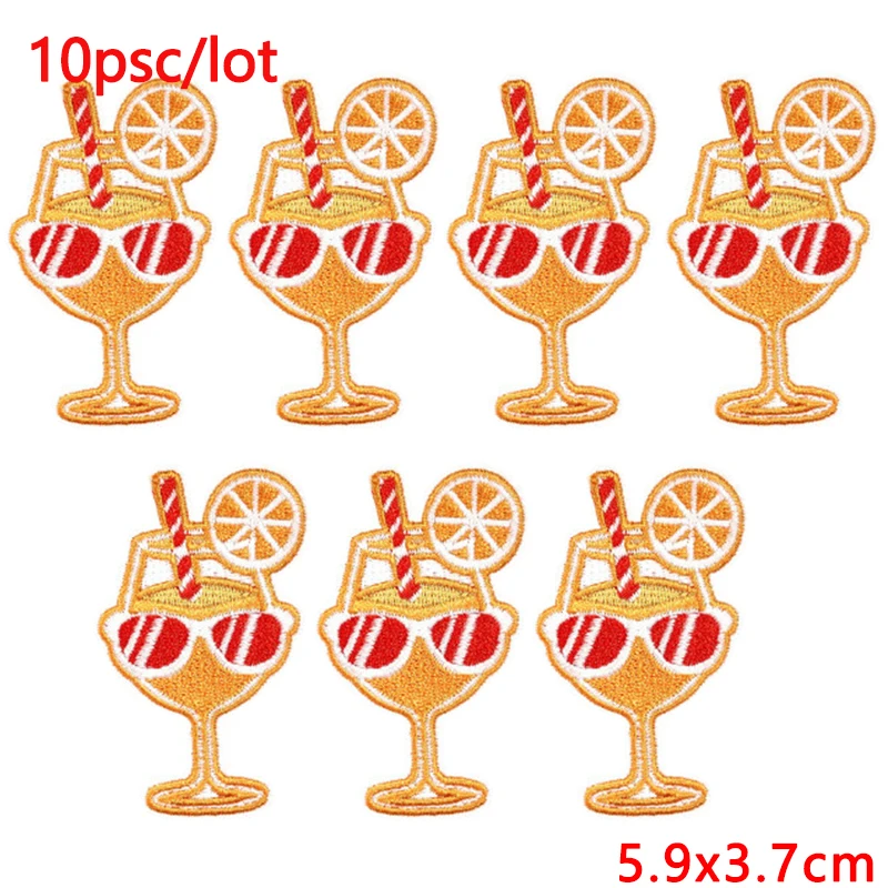 10 unids/lote parche de animales de dibujos animados parches para planchar para ropa vacaciones parches bordados en ropa DIY coser apliques pegatinas - imagen 4