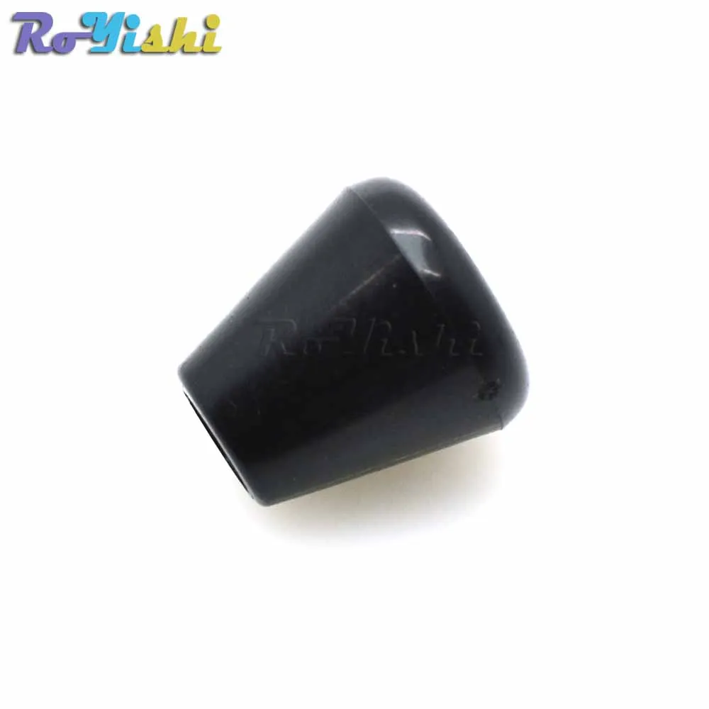 10 unids/pack tirador de cremallera extremos tapón de campana sin tapa bloqueo de cable plástico agujero negro tamaño: 5,7mm - imagen 4