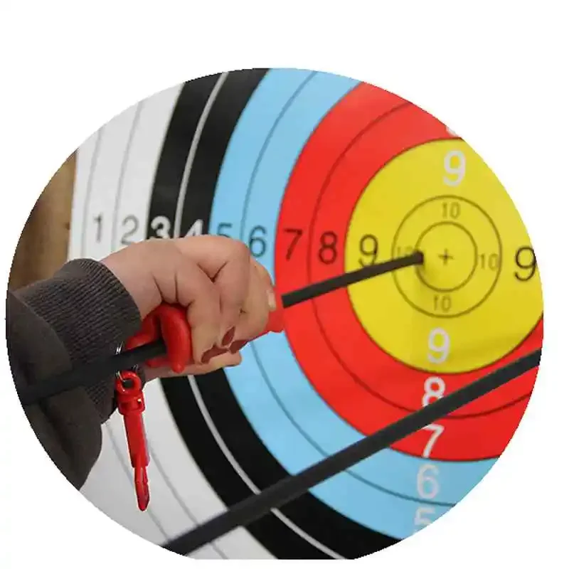 1/2 Uds. Gel de goma para disparar tiro con arco flecha de goma para exteriores pistola de tirar quitar accesorios de flecha con llavero herramienta objetivo