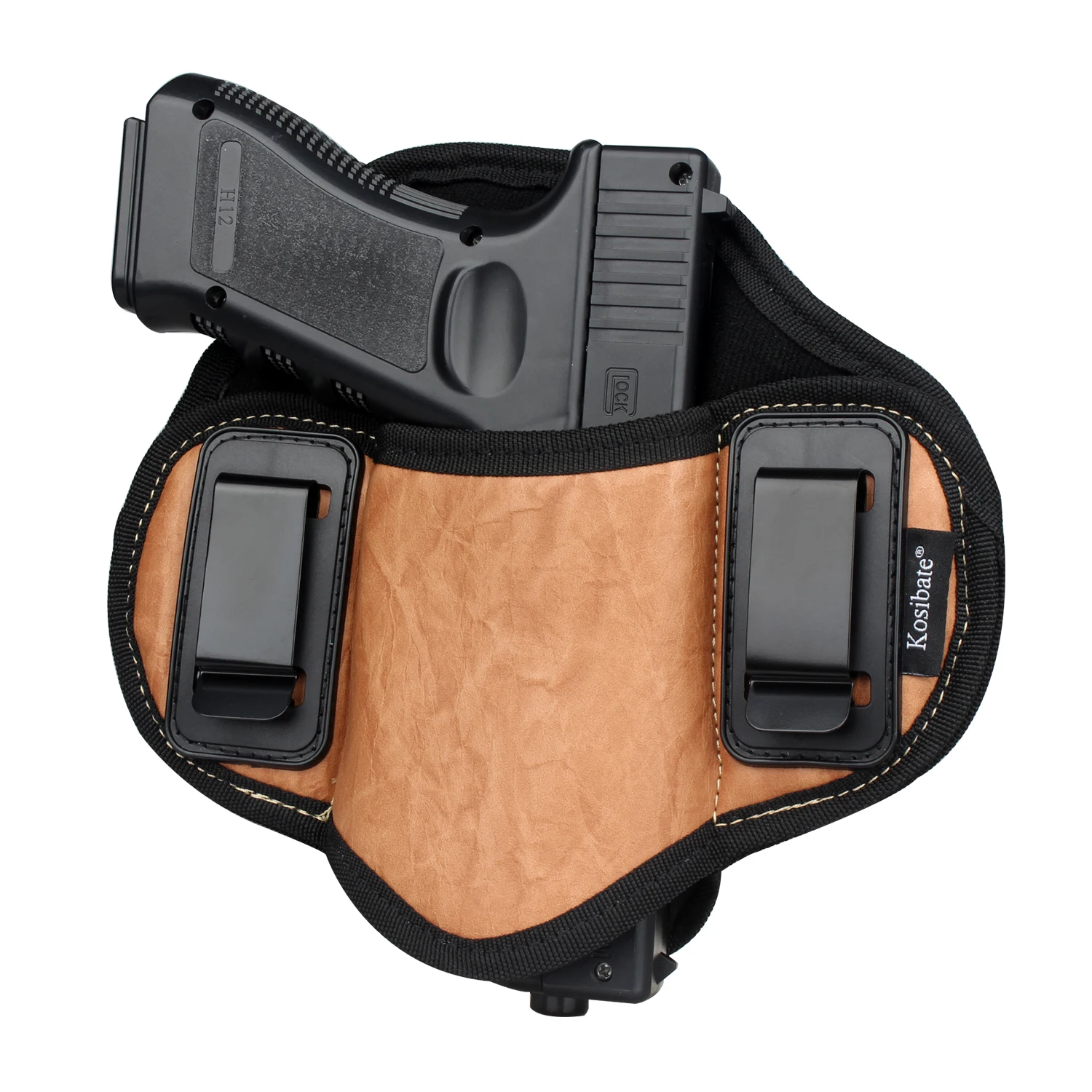 Funda táctica de caza IWB de cuero PU, pistola oculta, Walther 1911 PPQ Glock Beretta 92 Taurus G2c PX4 Storm - imagen 3