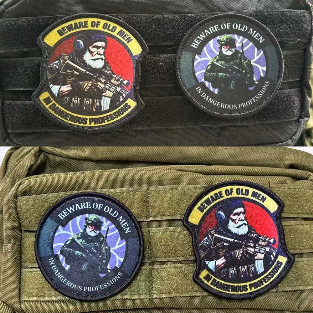 Insignia de moral de mochila táctica, brazalete de ventilador militar de velcro, insignia de moral de chaleco táctico de velcro - imagen 4