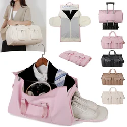 Bolso deportivo de lona cruzado con bolsillo para viaje y gimnasio