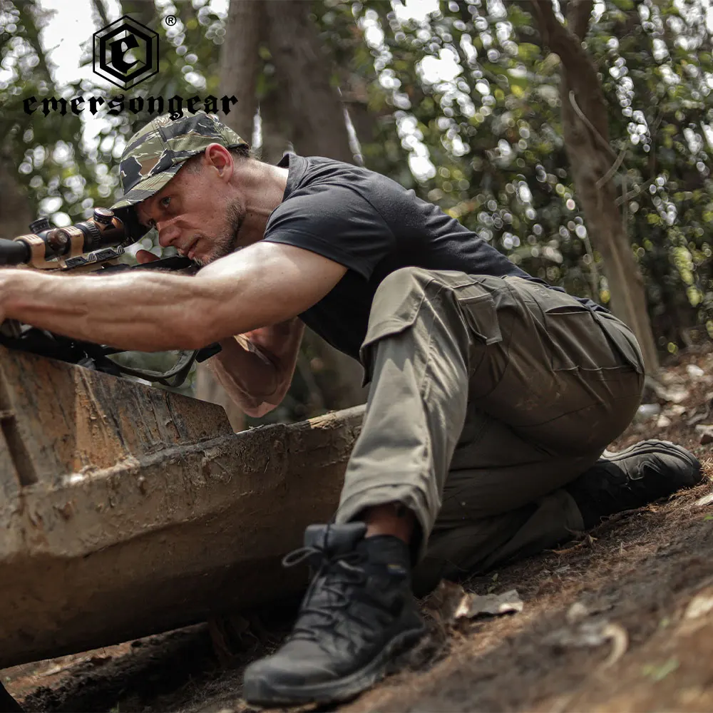 Emersongear, pantalones tácticos para hombre, pantalones Cargo elásticos para acampar, deportes urbanos informales, caza, combate, pesca militar EMB9737 - imagen 5
