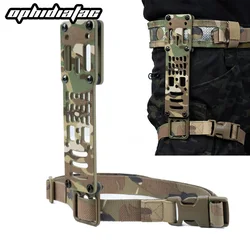 OPHIDIANTAC Correa muslo ajustable táctica MOLLE caza Airsoft