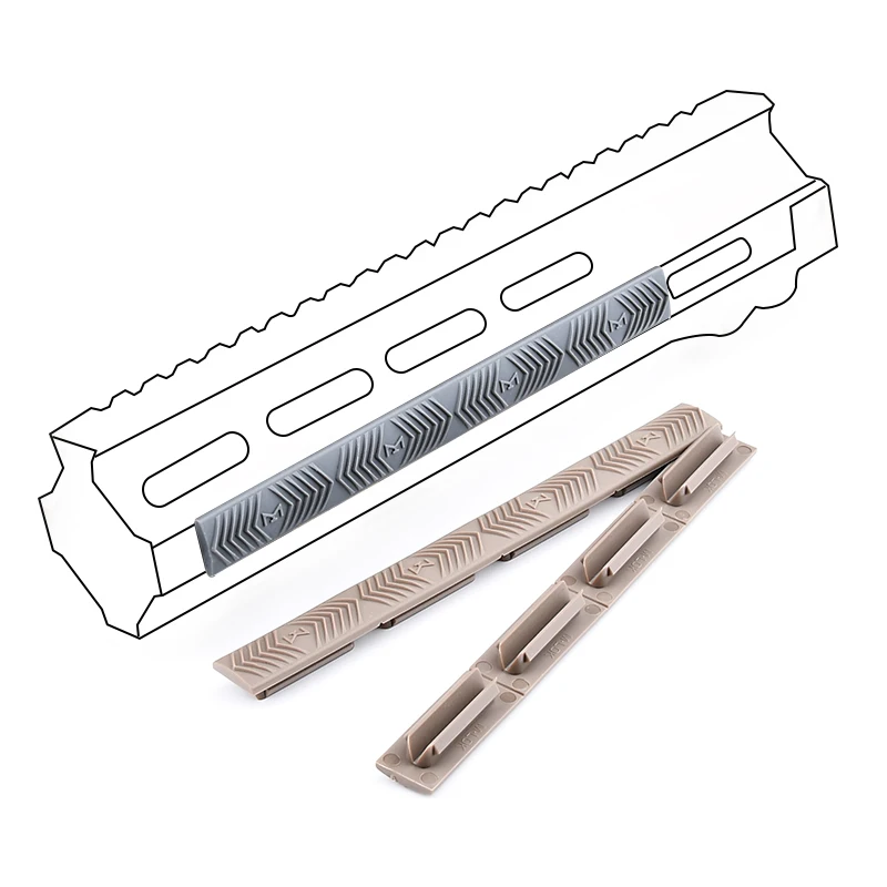 WADSN cubiertas de riel M-LOK de goma para AR15 Airsoft - imagen 2