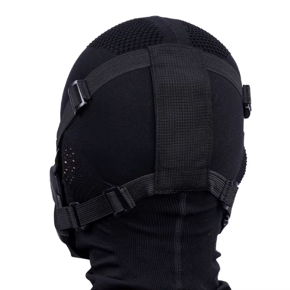 Media máscara táctica de malla de acero para Airsoft - imagen 3