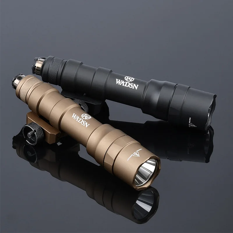 WADSN-linterna táctica M600DF para arma, luz de explorador, 1400LM, LED, doble combustible, Rifle de caza, luz de explorador, compatible con riel Picatinny de 20mm, Mlok - imagen 2