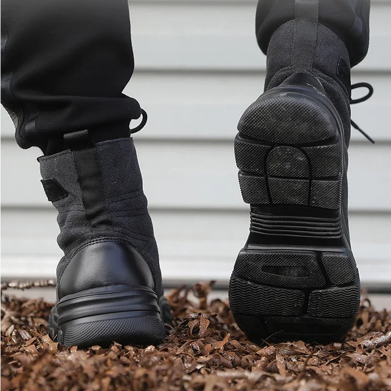 Botas de hombre, zapatos de combate para hombre, deporte al aire libre, escalada, montañas, Cross Country, zapatillas de deporte para hombre, zapatos de seguridad para hombre - imagen 5