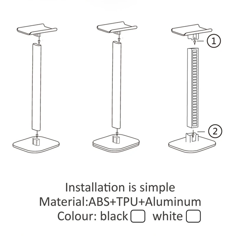 Soporte para auriculares desmontable, estante exhibición para auriculares para juegos envío directo - imagen 4