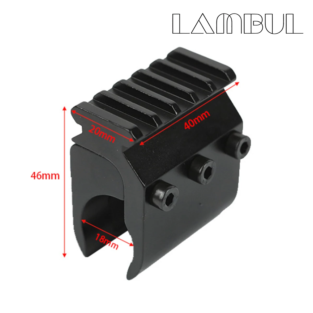 Abrazadera táctica de barril de pistola de 17mm-27mm, 25,4/30mm RM, mira de punto rojo, soporte para linterna láser, abrazadera de tubo de riel de 20mm - imagen 3