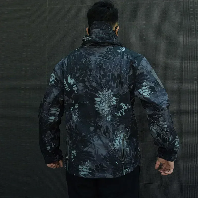 Chaqueta De invierno para hombre Casacos De Inverno Masculino chaqueta con estampado De pitón para exteriores resistente al viento impermeable y al frío deportes - imagen 5