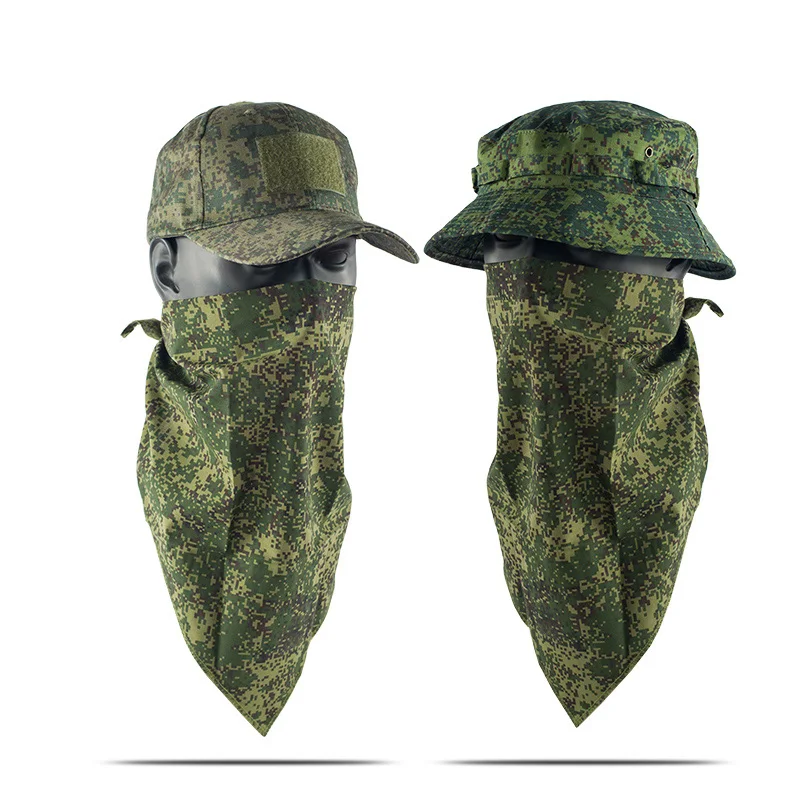 Gorro con máscara de camuflaje táctico, gorra de béisbol, gorros, gorros, gorro de punto de Hip Hop Unisex, gorro elástico para exteriores - imagen 4