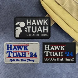 Parche moral Hawk Tuah – Bordado táctico para mochilas y chaquetas