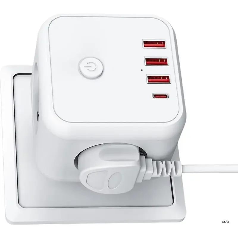 Detalle de puertos USB y USB-C del extensor IGRARK