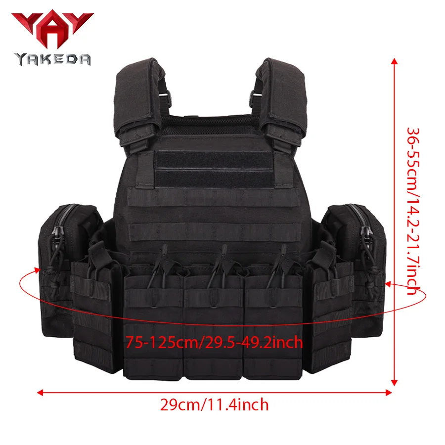 Chaleco de entrenamiento anfibio de camuflaje YAKEDA, chaleco de entrenamiento CS al aire libre - imagen 4