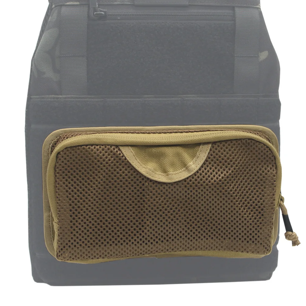 Fwoyonze-bolsillo de malla interna táctica, bolsa de inserción Modular, chaleco de caza, mochila, organizador, bolsa, cierre de gancho, paquete de administrador de utilidad