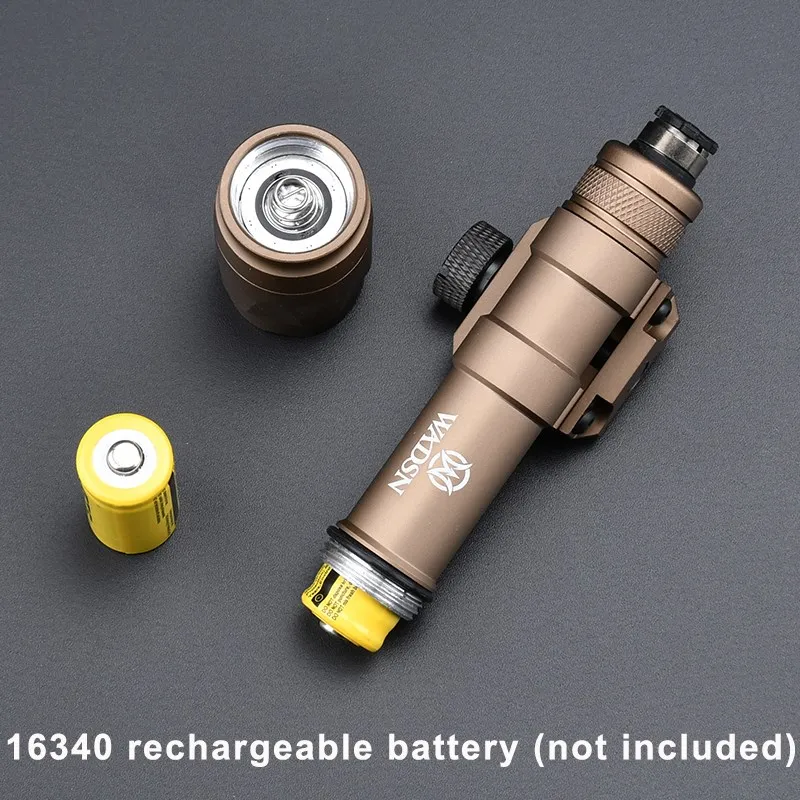 WADSN-linterna táctica M600 M600U Airsoft Surefir Scout, potente con interruptor doble, compatible con riel Picatinny de 20mm, accesorios de caza - imagen 5