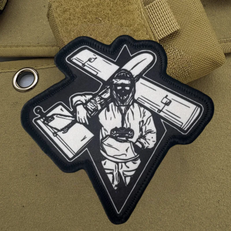 Parche impreso para entusiastas de la aviación, insignia de moral con gancho y bucle táctico, pegatina decorativa para mochila, parches para brazalete para ropa - imagen 5