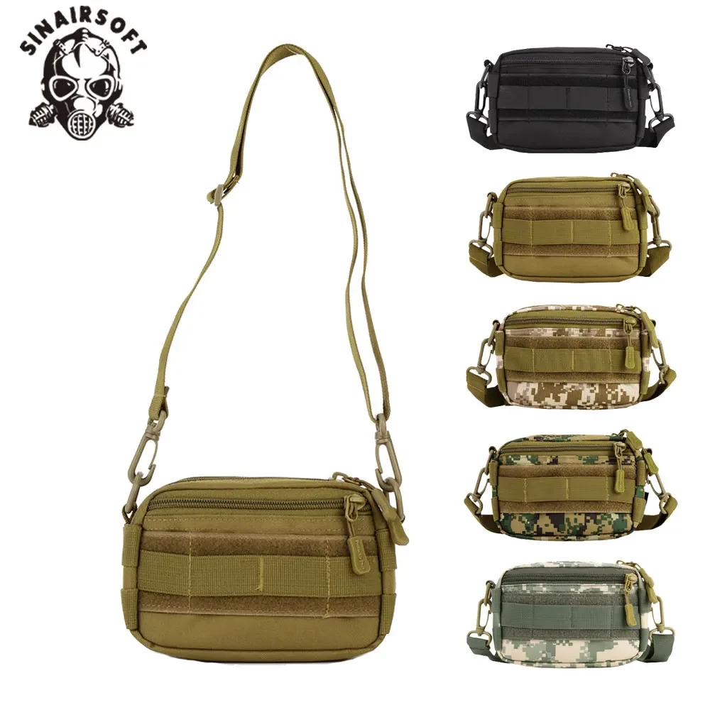 SINAIRSOFT-bolsa MOLLE de utilidad militar táctica, bandolera para deportes al aire libre, riñonera militar, paquete para senderismo