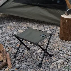 ShineTrip 05 serie táctica al aire libre Mazar aleación de aluminio ultraligera portátil plegable silla de Camping silla de pesca banco pequeño