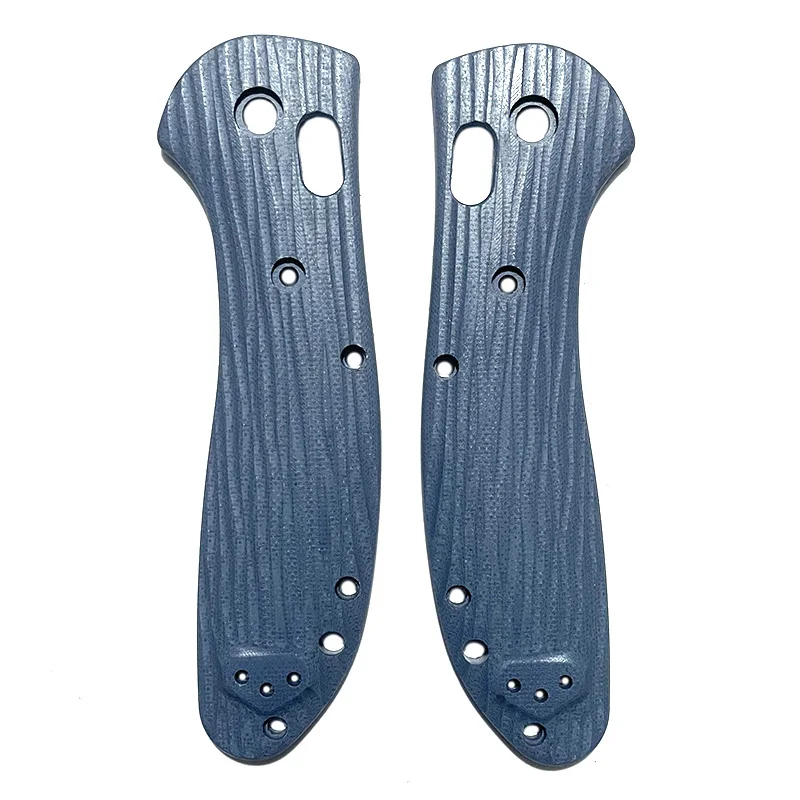 Accesorios plegables para cuchillos, empuñaduras de mango con textura Vertical personalizada, escamas G10, para BM 550/551, con tornillo de eje de soporte, 1 par - imagen 5