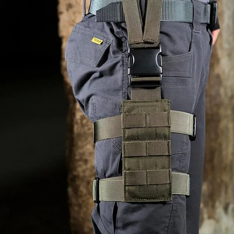 OneTigris-funda táctica Molle para pistola, bolsa para pistola de muslo para diestros, arnés de piernas para todos los pistolas, accesorio de caza - imagen 2