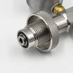 Adaptador llenado scuba DIN G5/8 – Acero inoxidable