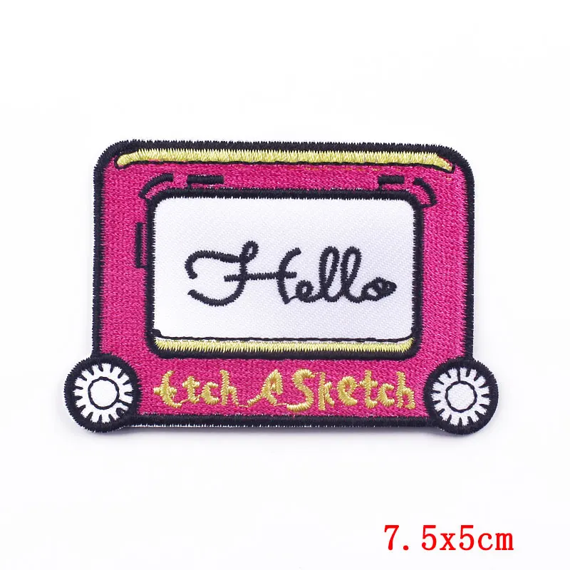 Parche bordado de letras de dibujos animados/Punk, apliques para coser, parches termoadhesivos para ropa, pegatina para planchar chaqueta DIY - imagen 5