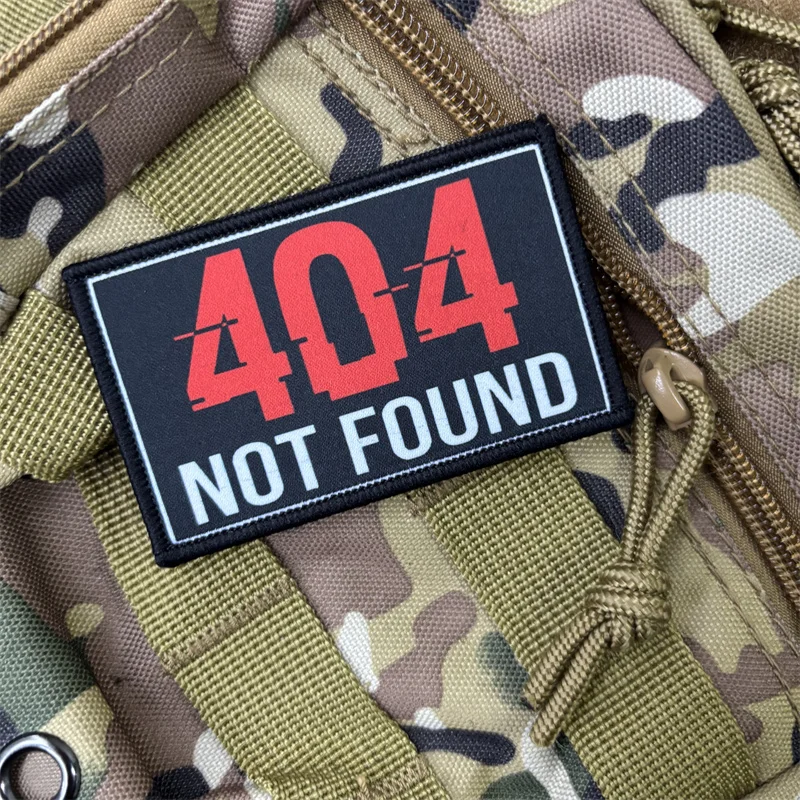 Parche táctico impreso estilo error web - para MOLLE y mochila - imagen 2
