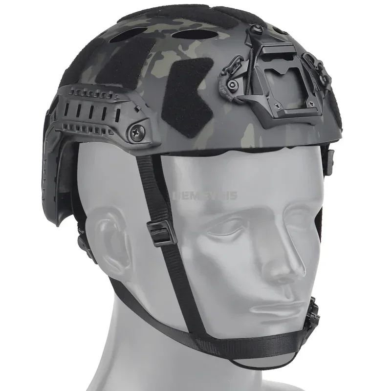 Cascos tácticos de media cubierta, Protector de cabeza ajustable para deportes de caza y Tiro, Airsoft, Paintball rápido, SF, corte súper alto - imagen 2