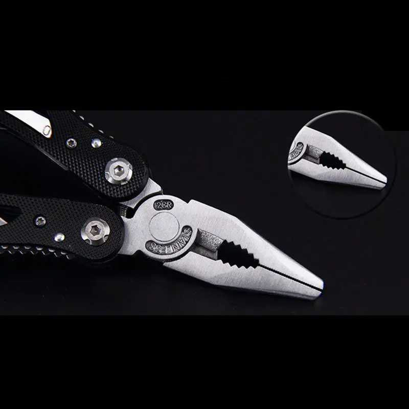 Alicates de herramientas universales para acampar al aire libre, alicates multiusos, alicates plegables, alicates de combinación de acero inoxidable - imagen 2