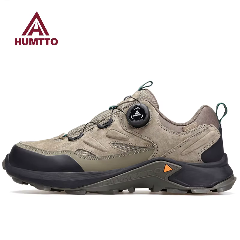 Zapatos de Trekking HUMTTO cowhie para hombre, zapatos impermeables para escalar y senderismo, zapatillas deportivas de lujo de diseñador para exteriores, zapatillas de seguridad para hombre, viaje - imagen 2