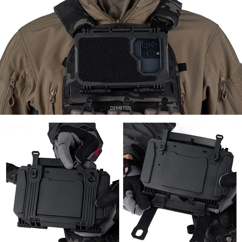 Caja de almacenamiento de tablero de navegación táctica V2 V2 PLUS MOLLE, soporte para teléfono, chaleco de caza, portador de placa, accesorio, equipo, estuche de tienda - imagen 2