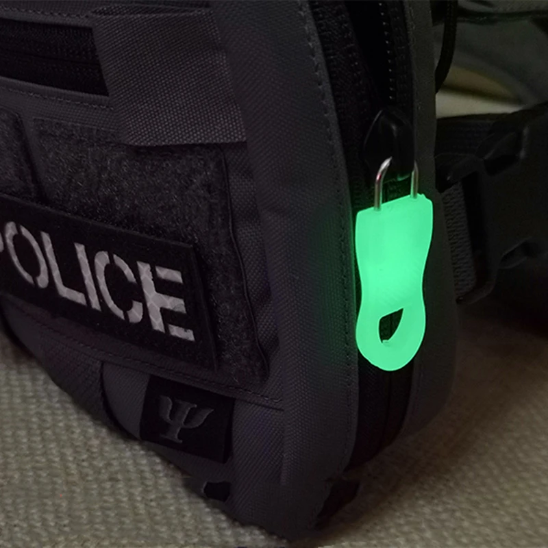 Accesorio de cabeza de cremallera con hebilla de perno en U desmontable luminoso para mochilas, chaquetas, ropa, pieza de reparación de cremallera Universal - imagen 2