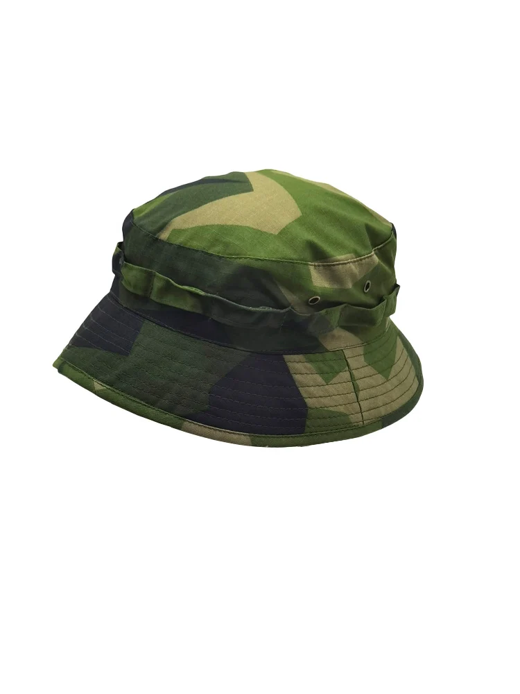 Gorra de camuflaje geométrica para hombres y mujeres, resistente al viento, aleros cortos, caza, pesca, al aire libre, M90 - imagen 5