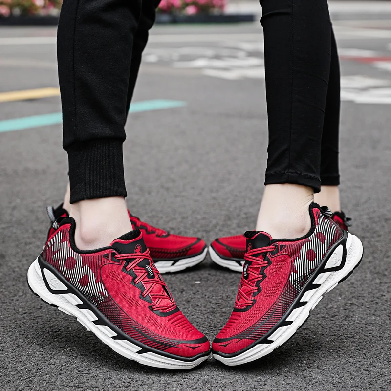 Zapatos informales MERRTO para hombre y mujer, zapatillas ligeras transpirables para correr, zapatillas deportivas antideslizantes que absorben los golpes para correr - imagen 3