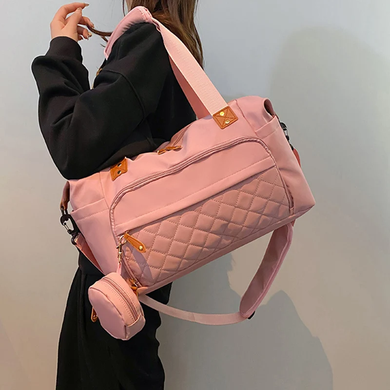 Bolsa de Fitness para Yoga para mujer, bolsas de tela Oxford de gran capacidad, portátil, para entrenamiento de gimnasia al aire libre, deporte, viaje, Camping - imagen 3