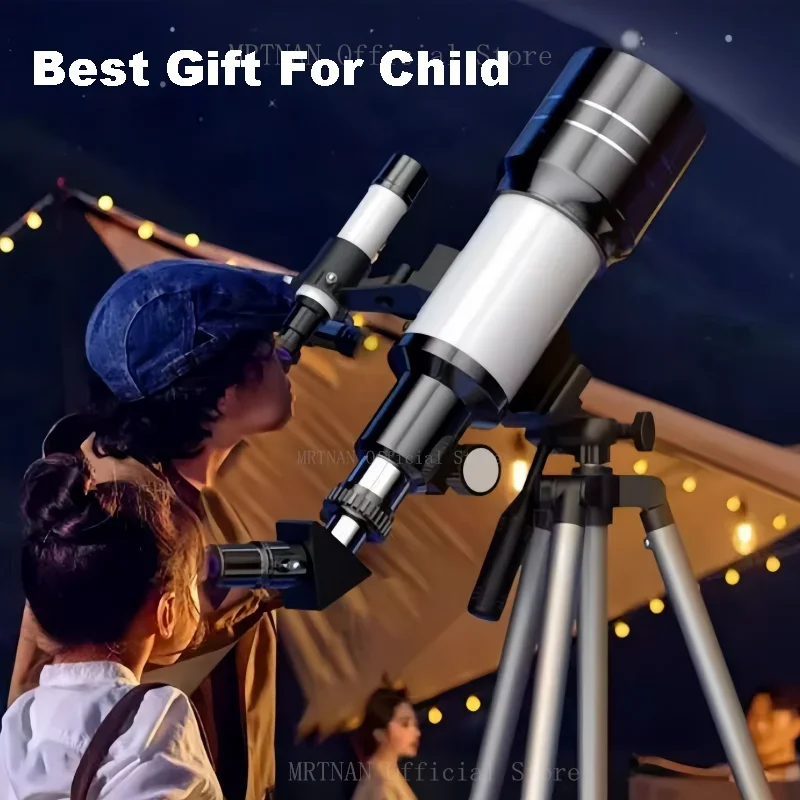 F30070 Telescopio astronómico de gran aumento de 70 mm de alta calidad fácil de operar para observación de la luna - imagen 4