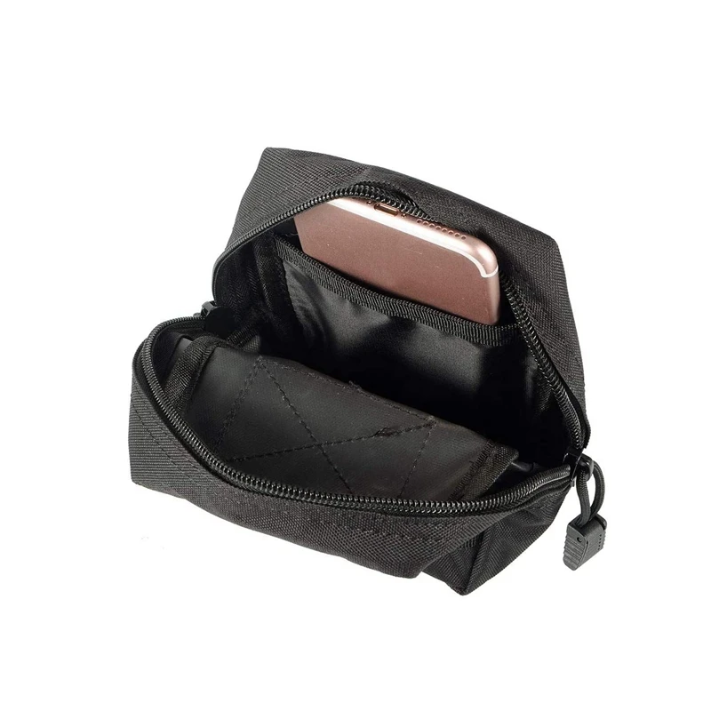 Bolsa táctica Molle EDC para teléfono, bolsa de cintura, soporte para teléfono, bolsa médica, accesorios de caza, bolsa de herramientas de utilidad militar, 2 unids/set - imagen 4