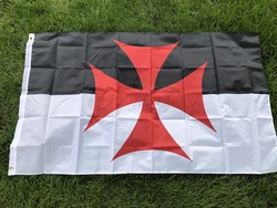 Bandera templaria histórica 90x150 cm estandarte Caballero medieval