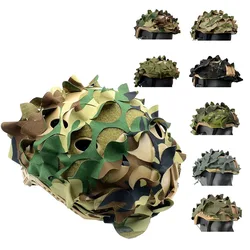 Funda casco camuflaje 3D hojas láser – Cubierta nylon táctica