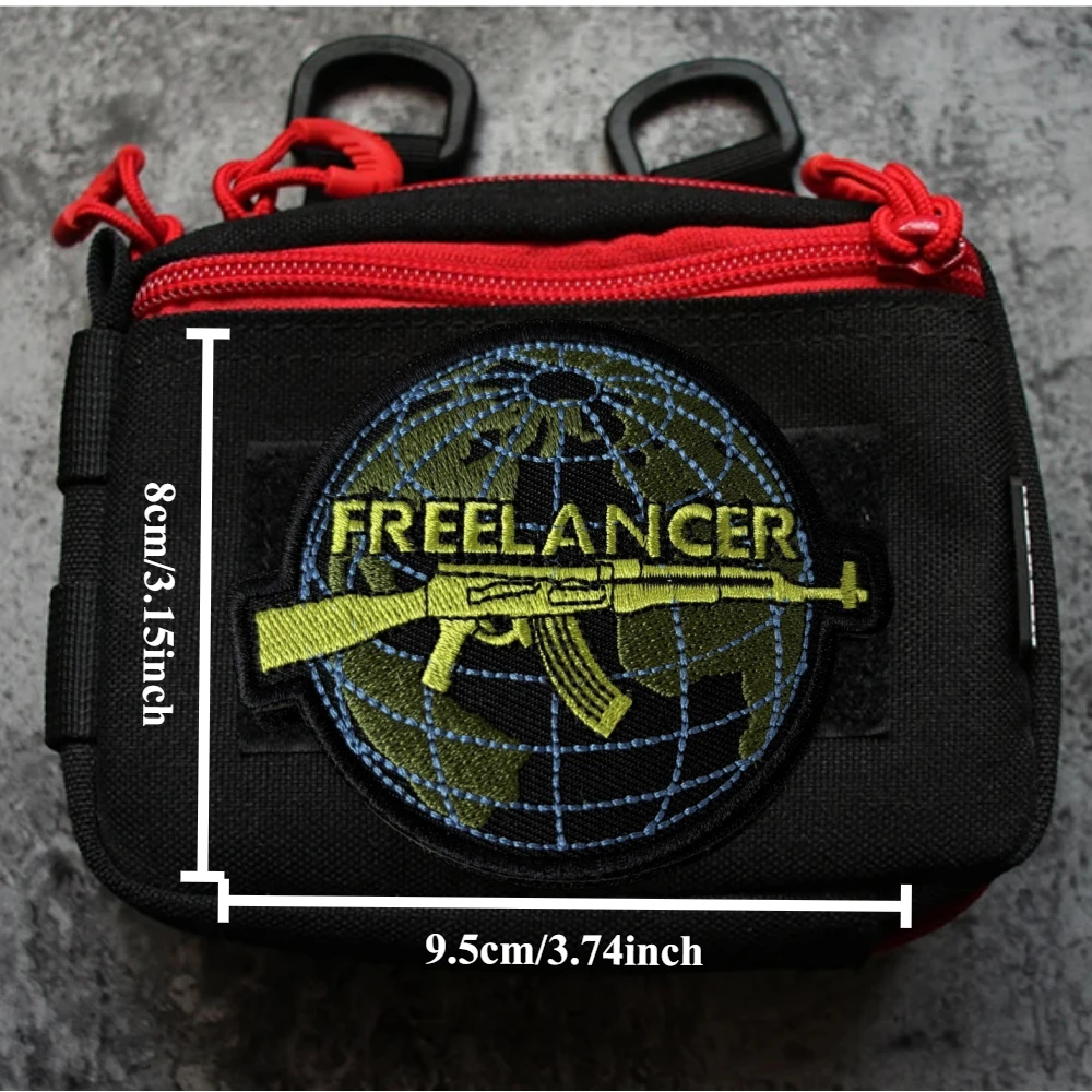 Parche táctico Freelancer Morale, brazalete del ejército militar, parches bordados de gancho y bucle, pegatinas para mochila y ropa - imagen 3
