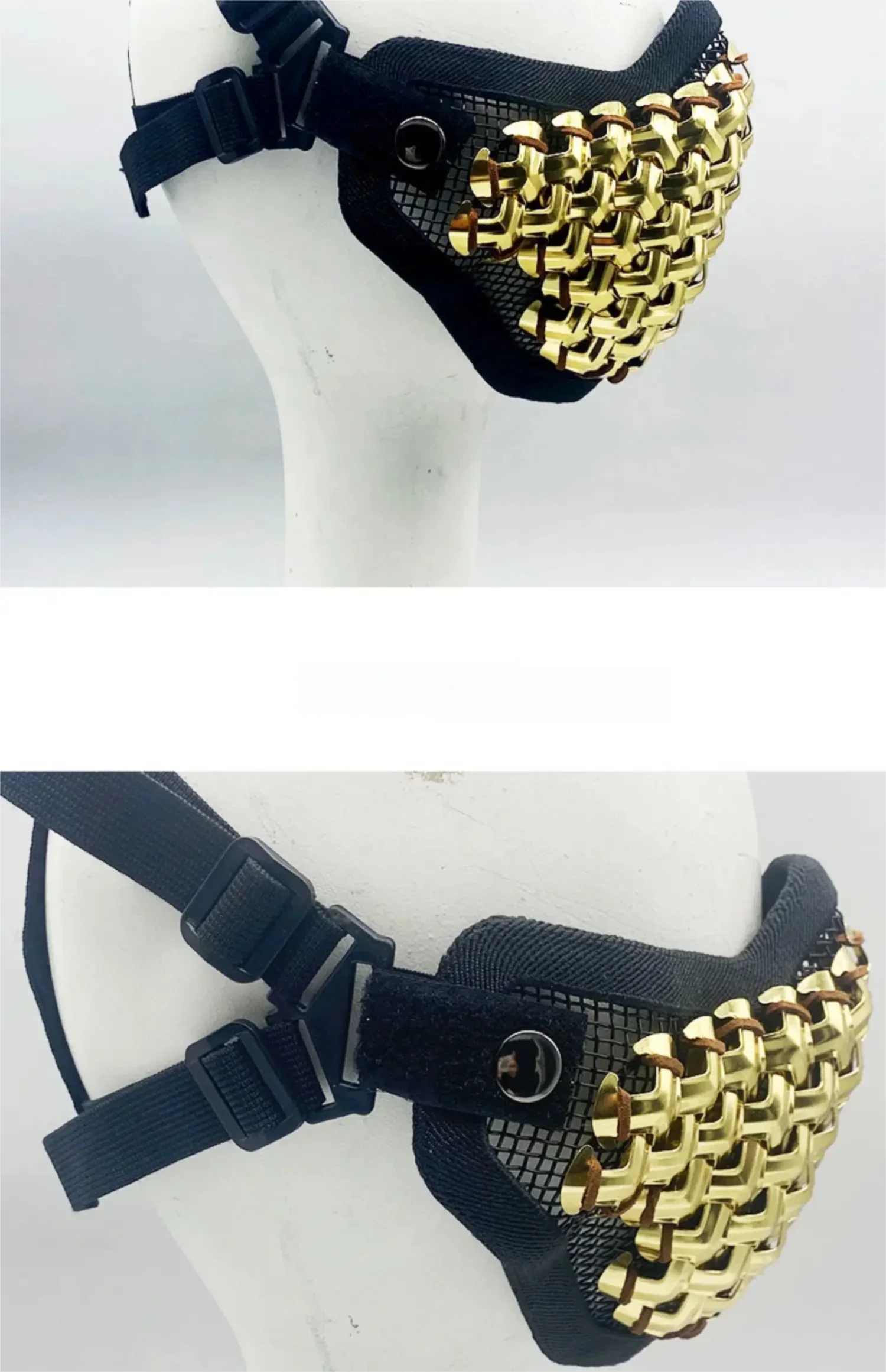 Protector bucal y protector facial de boxeo de aleación de estilo chino - imagen 3