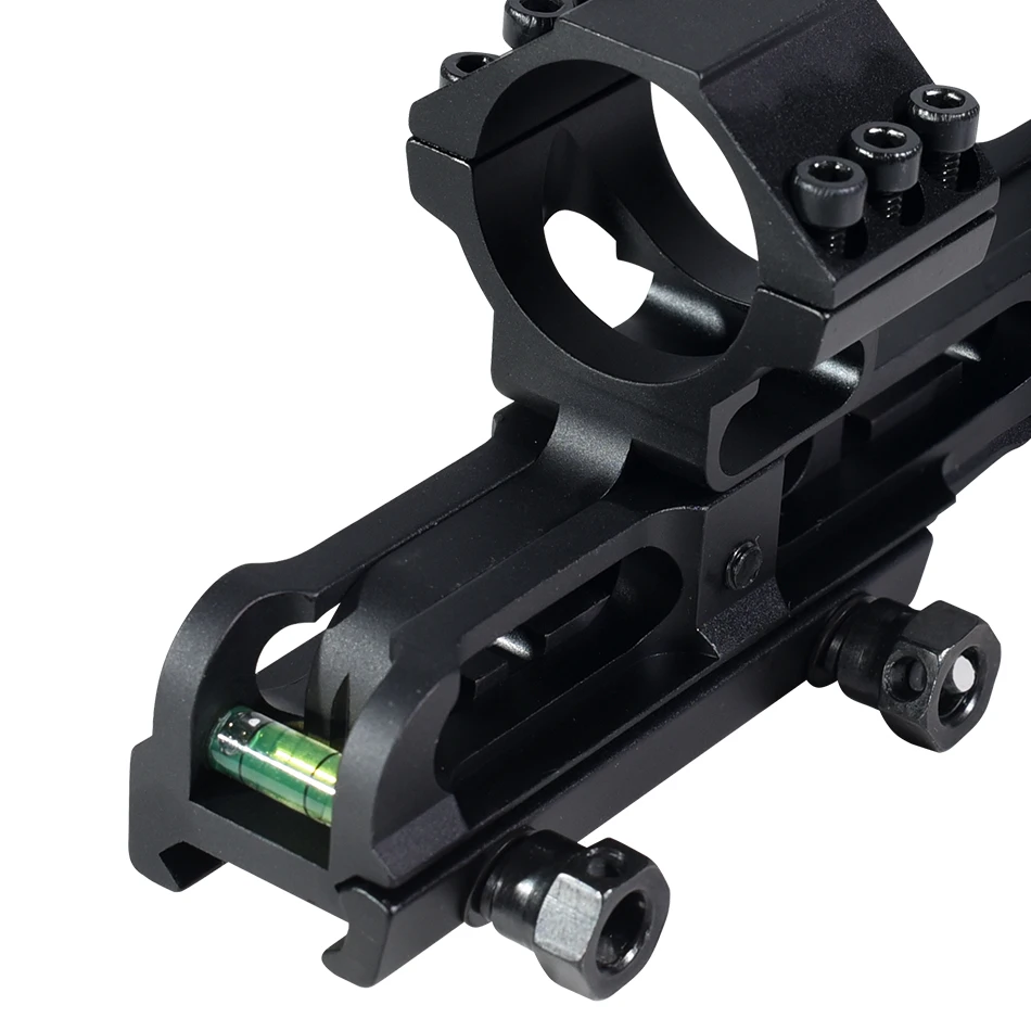 Montaje de anillo táctico de 30mm, mira óptica con soporte de nivel, mira telescópica, soporte para linterna láser para montaje en riel de 20mm - imagen 3