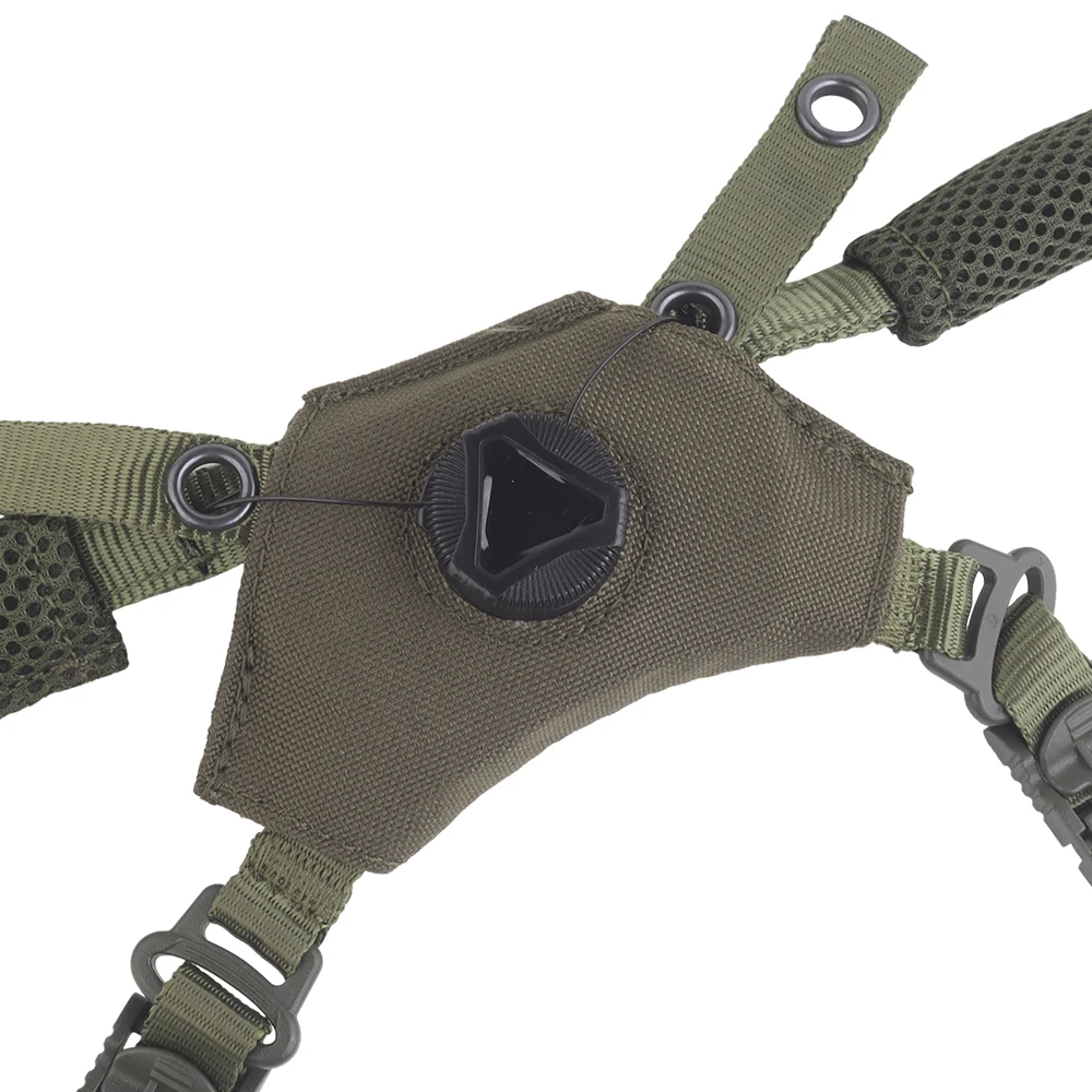Sistema de suspensión de casco táctico, equipo Wendy M-LOK MICH, casco de caza rápido 3,0, suspensión de barbilla con forro de esponja - imagen 5