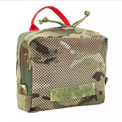 Bolsa táctica de superficie con gancho de organización interna, estilo de malla/versión transparente-bolsa para desechos